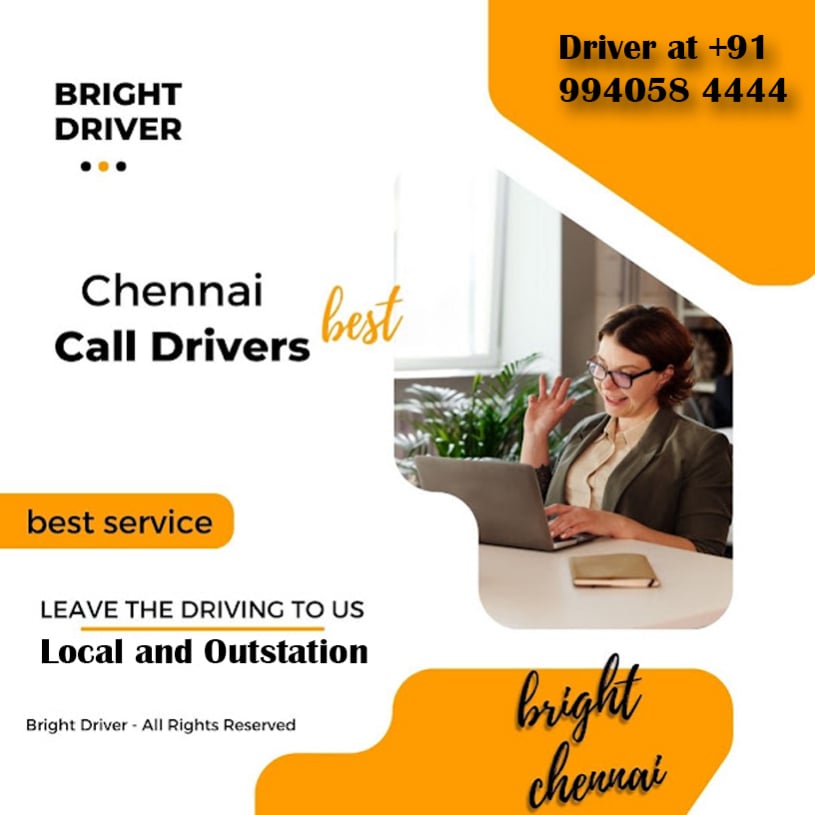 Nolambur Chennai: Contact Bright Call Driver at +91 944511 1234 for reliable assistance.